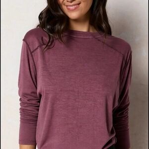 Smartwool Women's Long Sleeve Top - Burgundy